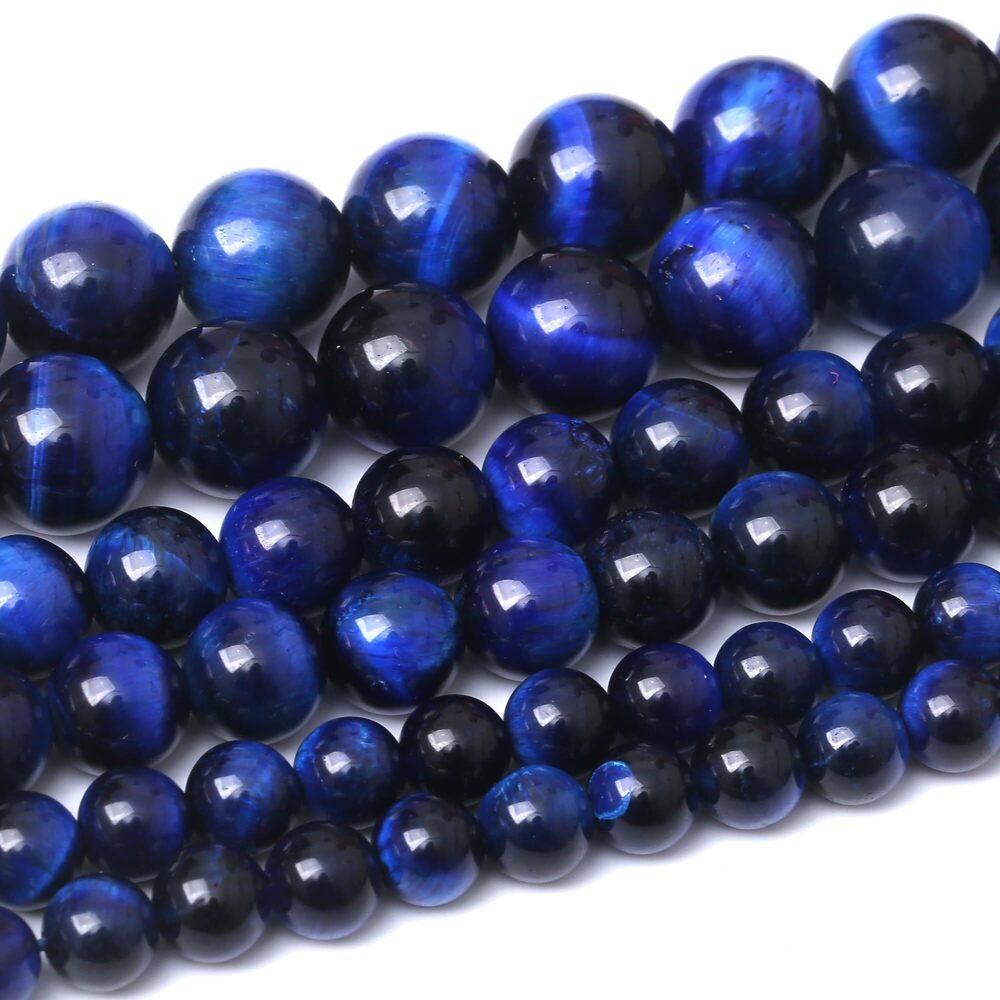 5194 12MM Blue Tiger Eye Round Loose Beads Natural Gem Beads Crystal Energy